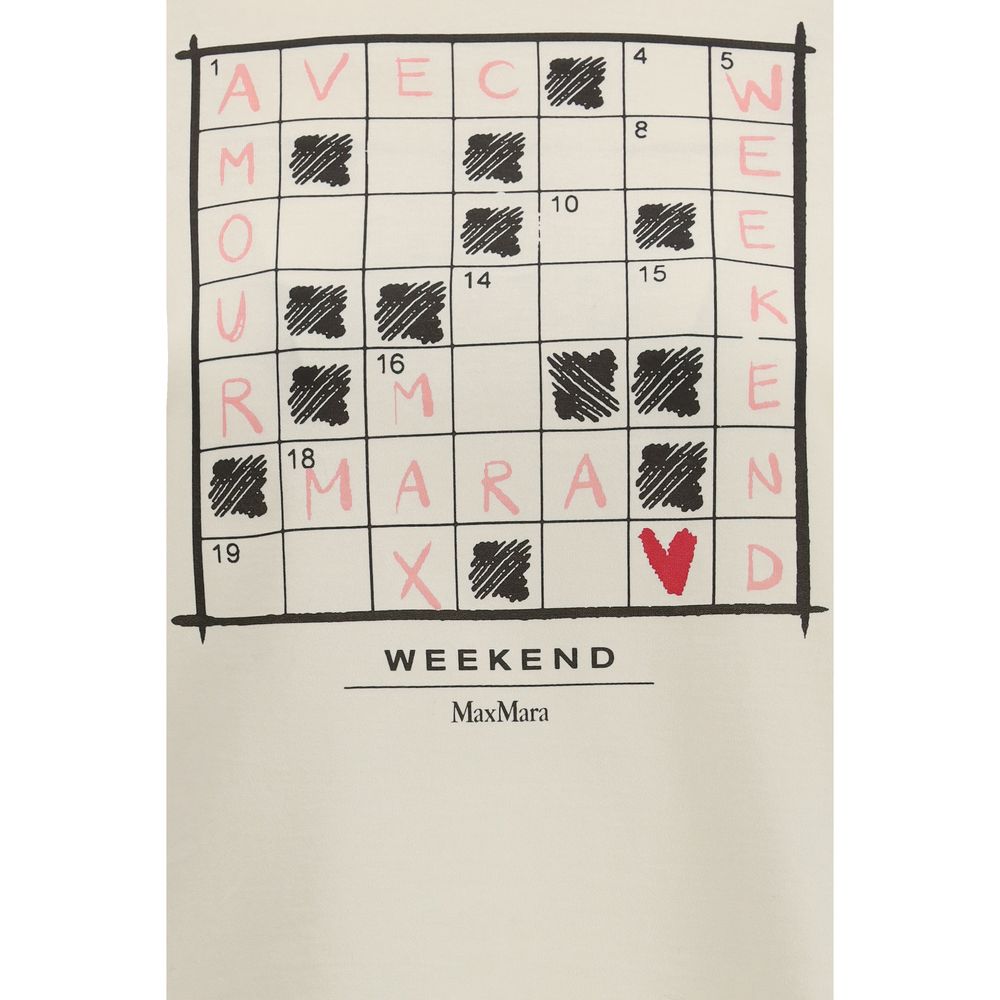 Max Mara Cream Cotton T-Shirt | Regal Royce