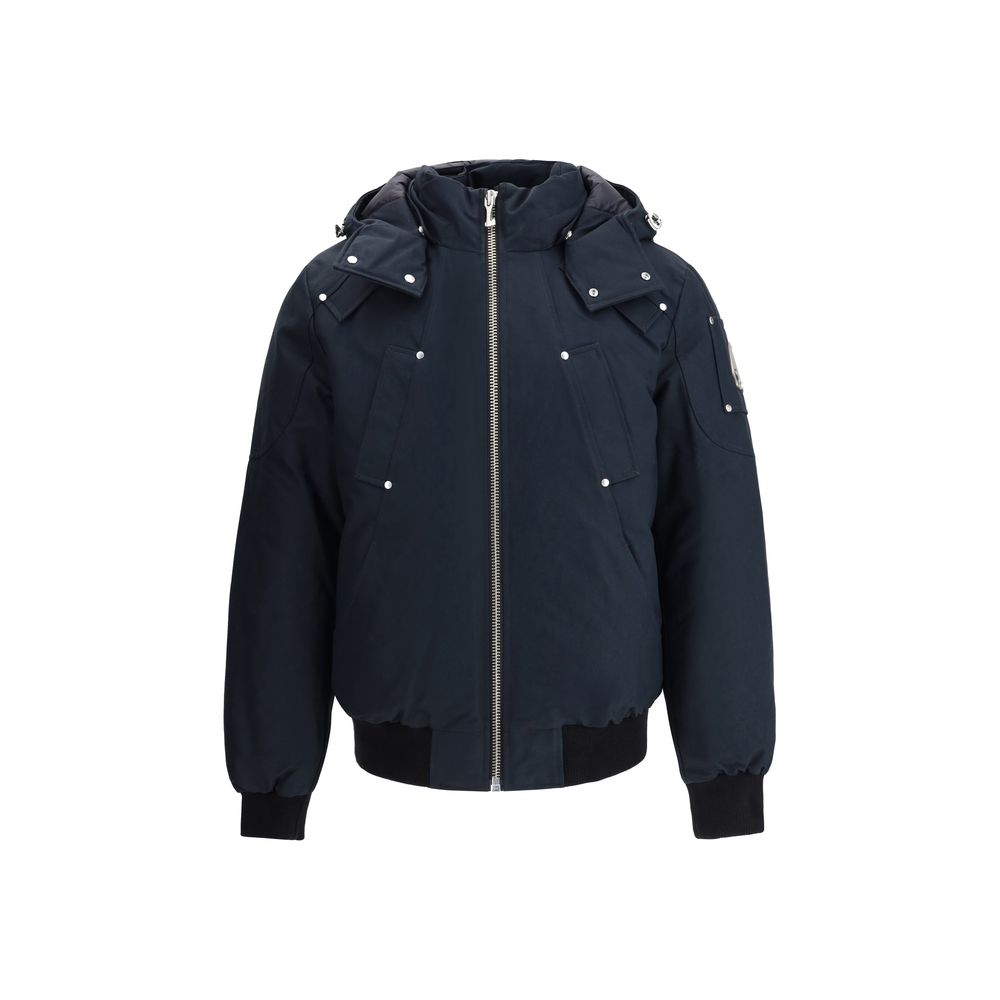 Moose Knuckles Blue Cotton Bomber | Regal Royce