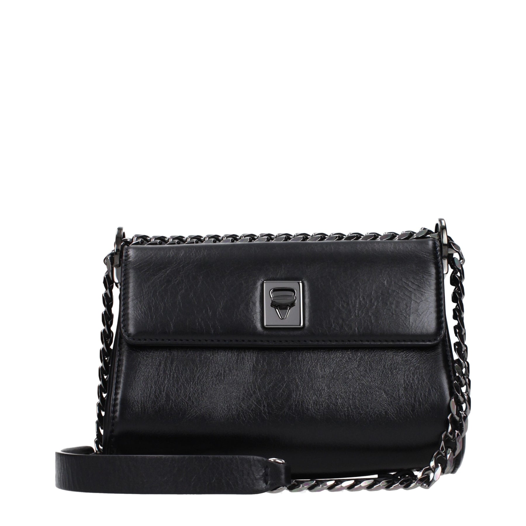 Valentino Garavani Black Leather Crossbody Bag | Regal Royce