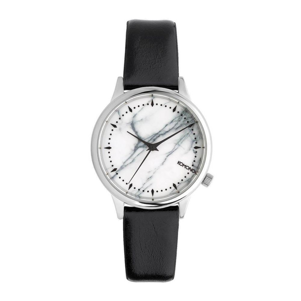 Komono Black Leather Dress Watch | Regal Royce