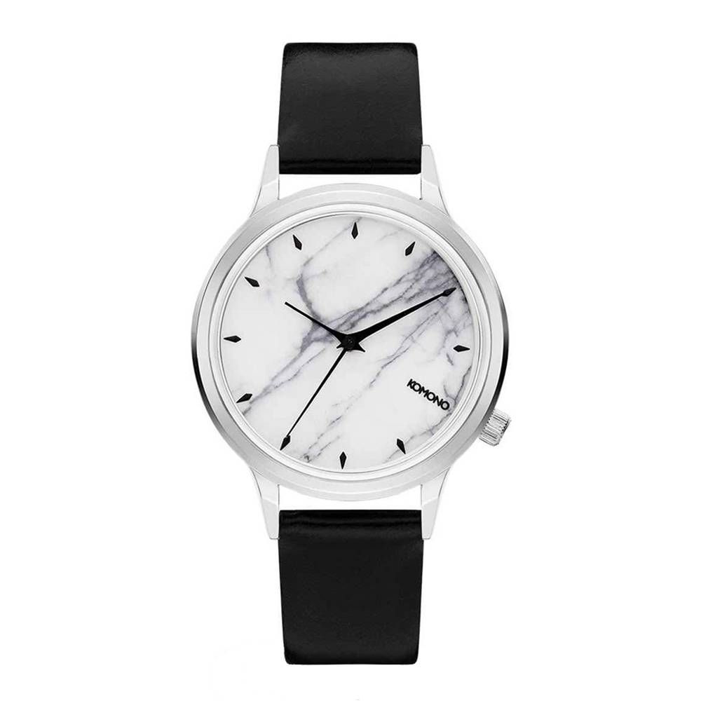 Komono Black Leather Dress Watch | Regal Royce