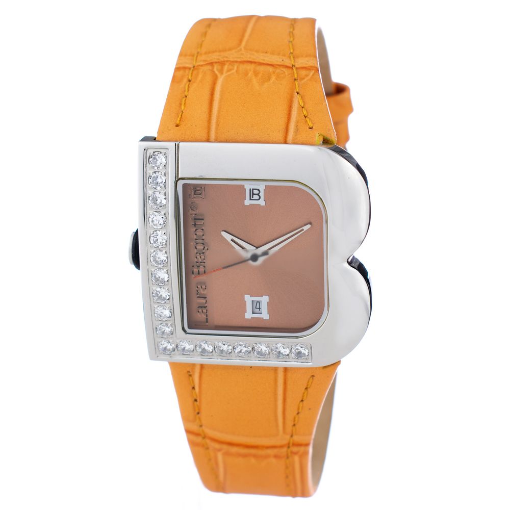 Laura Biagiotti Orange Leather Dress Watch | Regal Royce