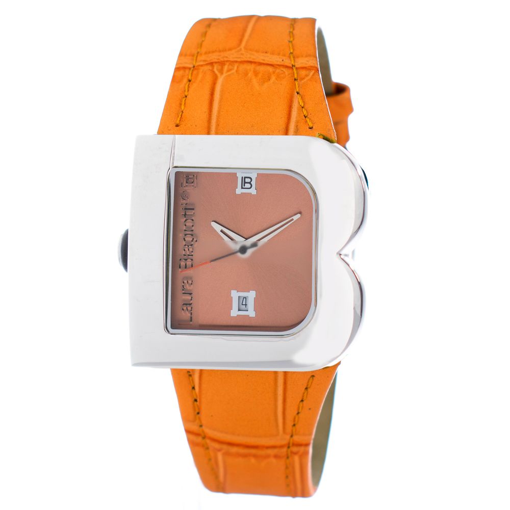 Laura Biagiotti Orange Leather Bracelet Watch | Regal Royce