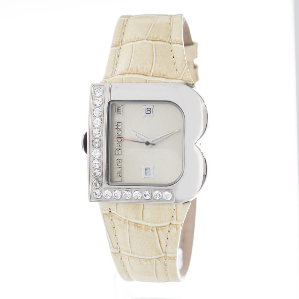 Laura Biagiotti Beige Stainless Steel Dress Watch | Regal Royce
