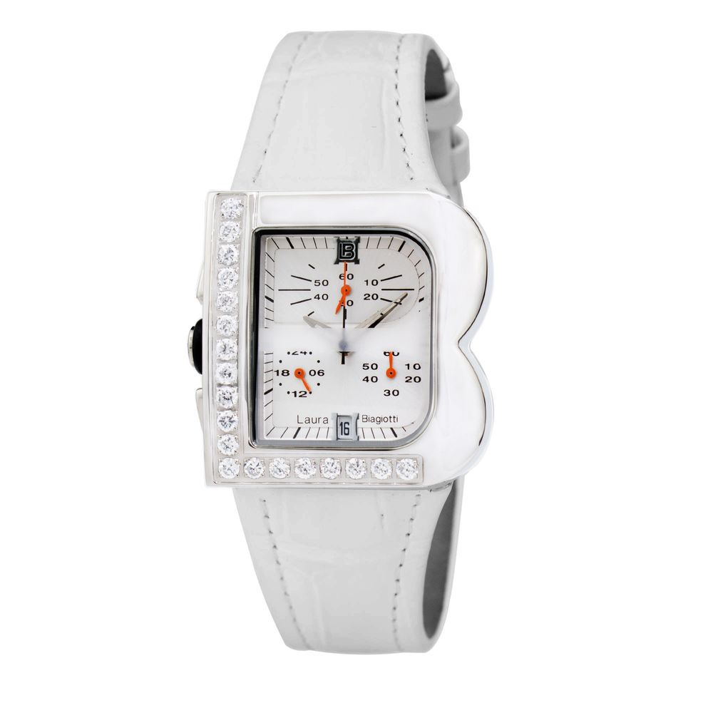 Laura Biagiotti White Leather Dress Watch | Regal Royce