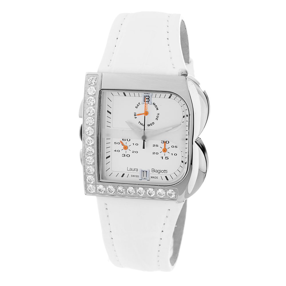 Laura Biagiotti White Leather Dress Watch | Regal Royce
