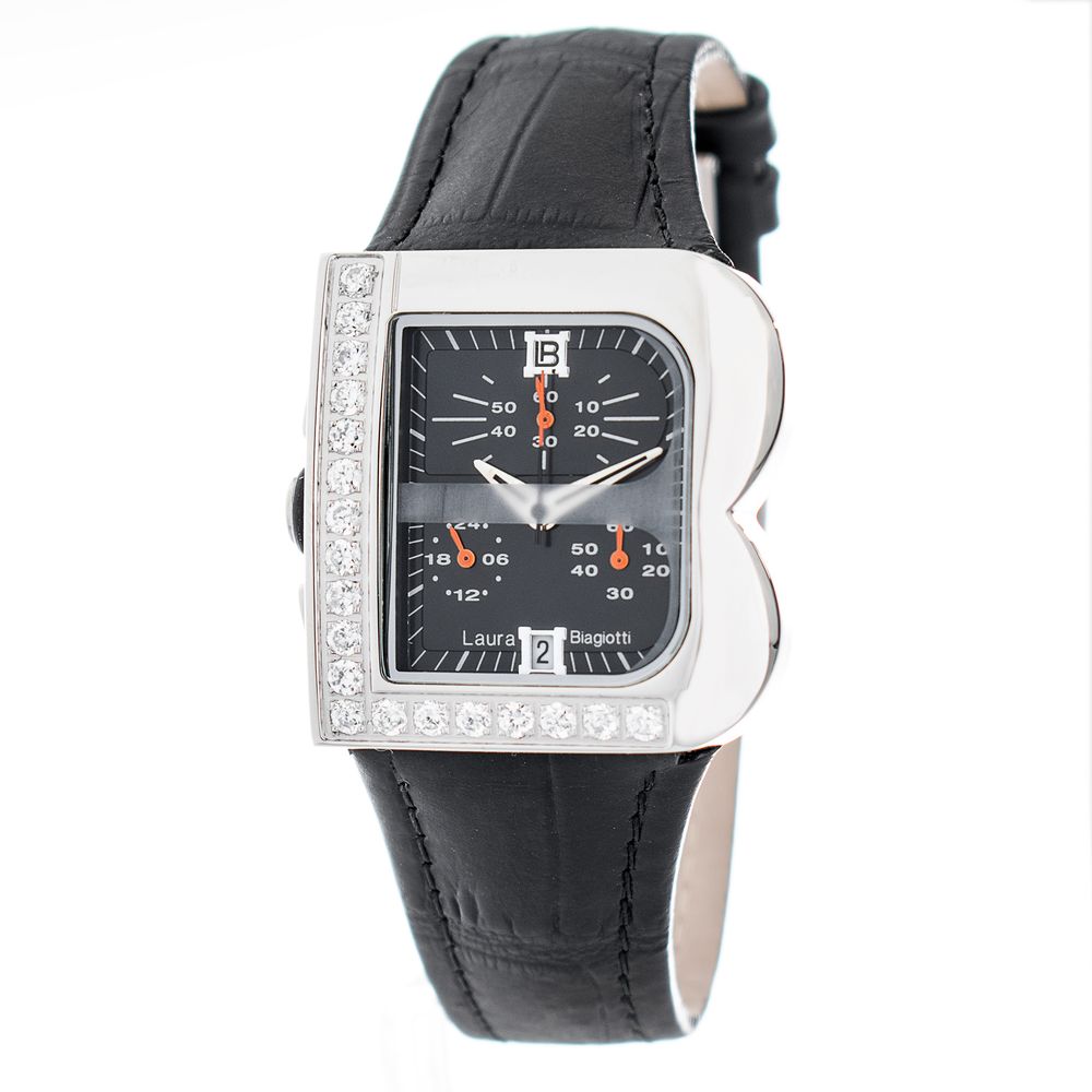 Laura Biagiotti Black Leather Dress Watch | Regal Royce