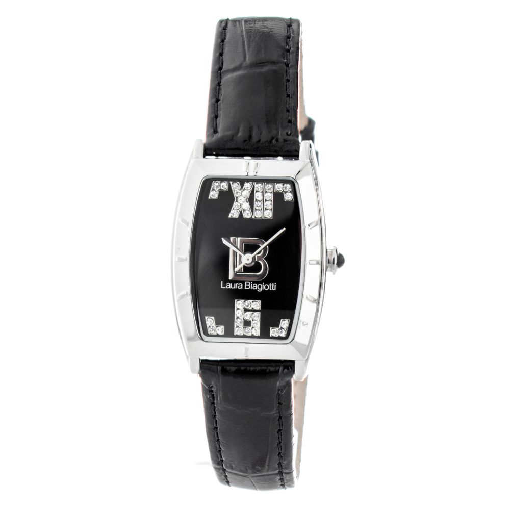 Laura Biagiotti Black Leather Dress Watch | Regal Royce