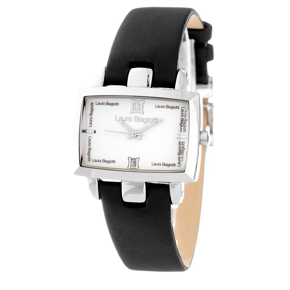 Laura Biagiotti Black Leather Dress Watch | Regal Royce