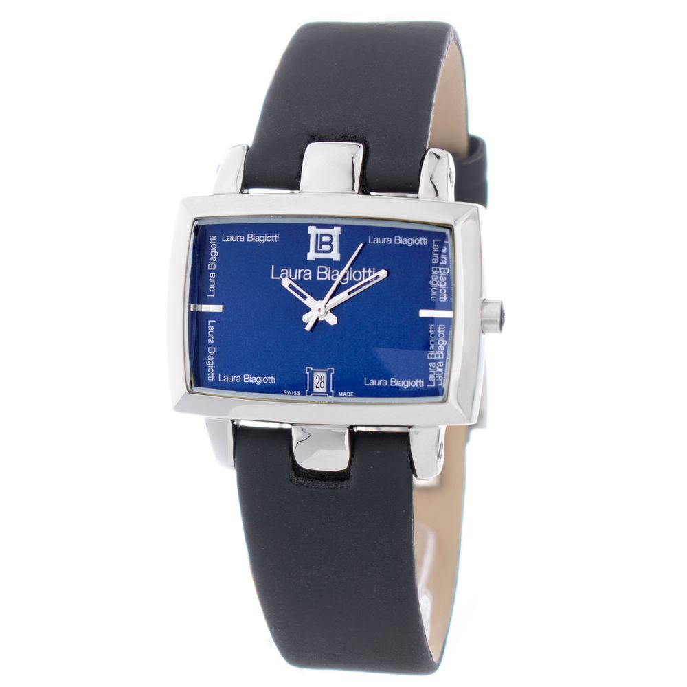 Laura Biagiotti Black Leather Dress Watch | Regal Royce