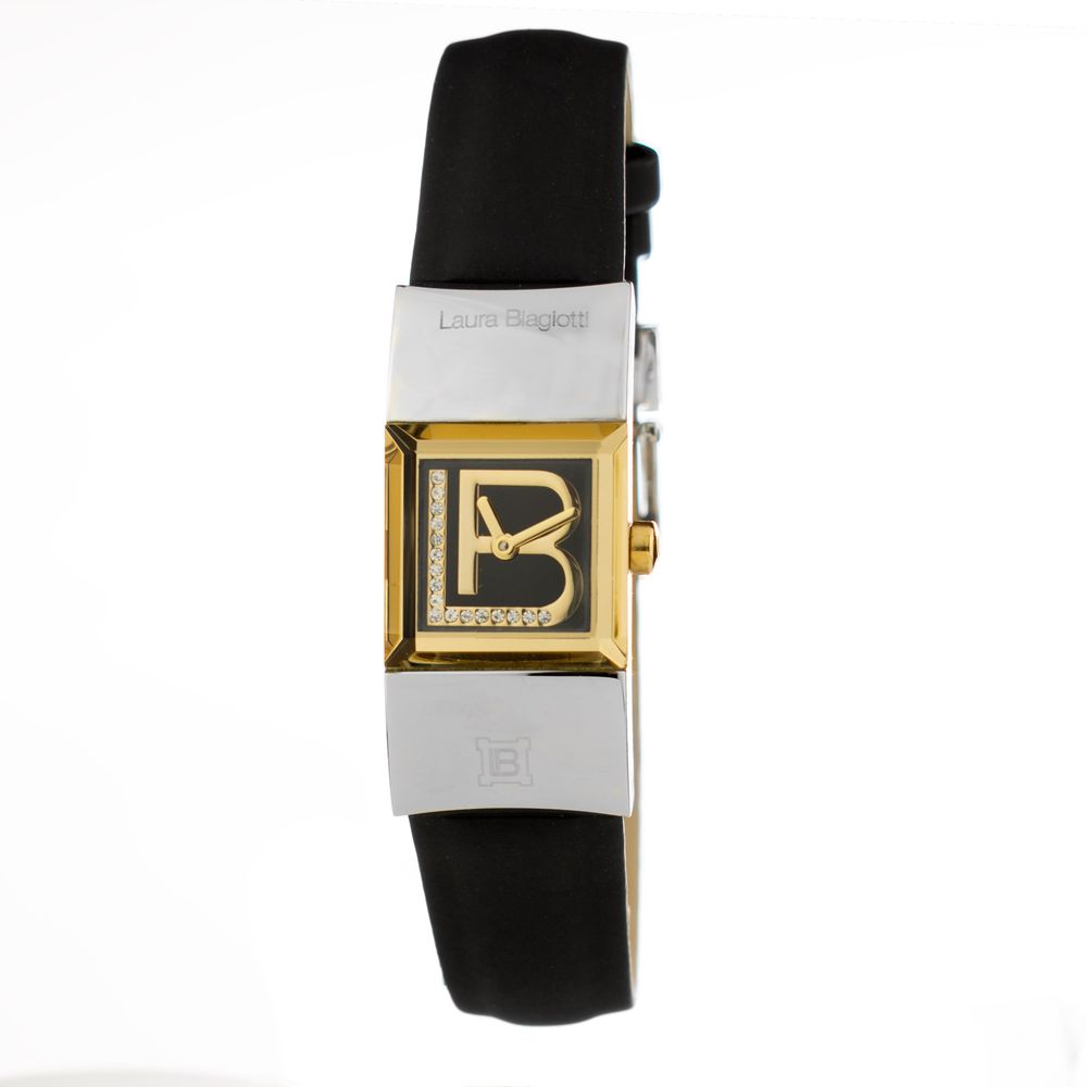 Laura Biagiotti Black Leather Dress Watch | Regal Royce