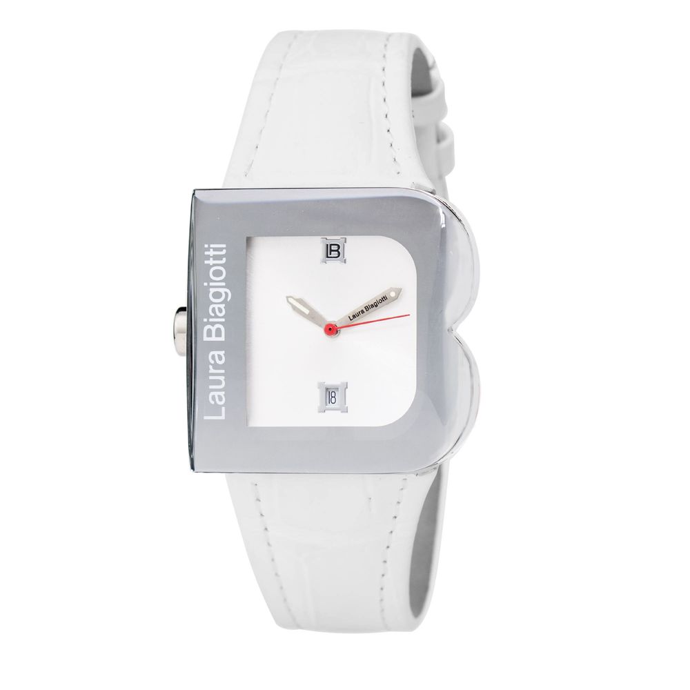 Laura Biagiotti White Leather Dress Watch | Regal Royce