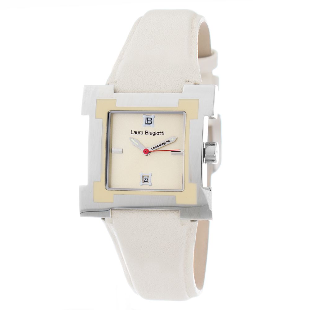 Laura Biagiotti Beige Leather Dress Watch | Regal Royce