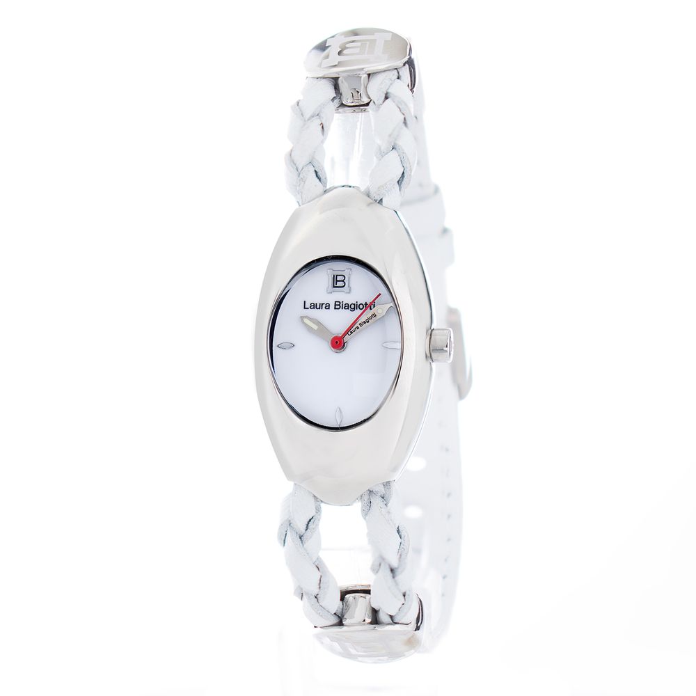 Laura Biagiotti White Leather Dress Watch | Regal Royce