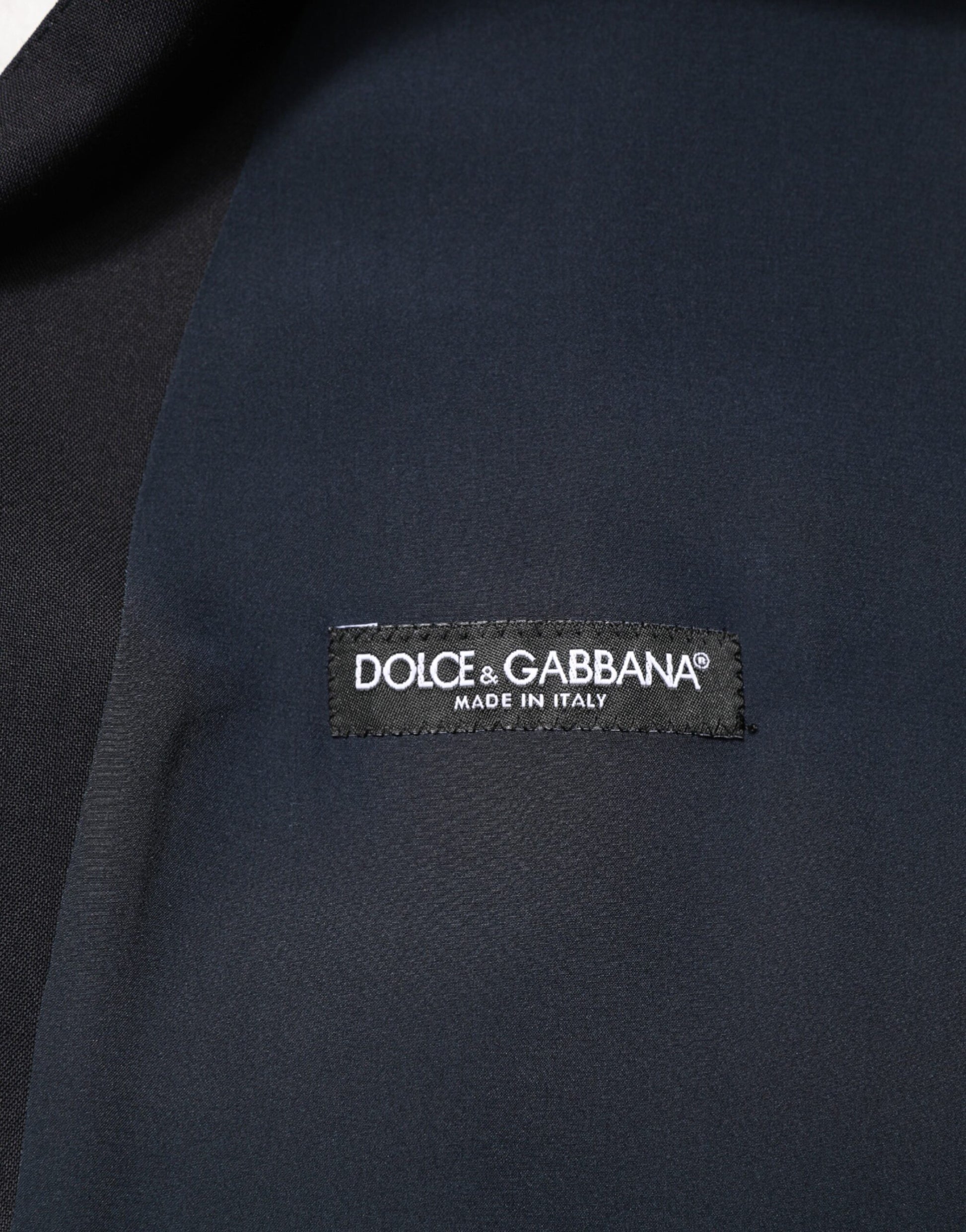 Dolce & Gabbana Black Wool Single Breasted 3 Piece Men Suit | Regal Royce