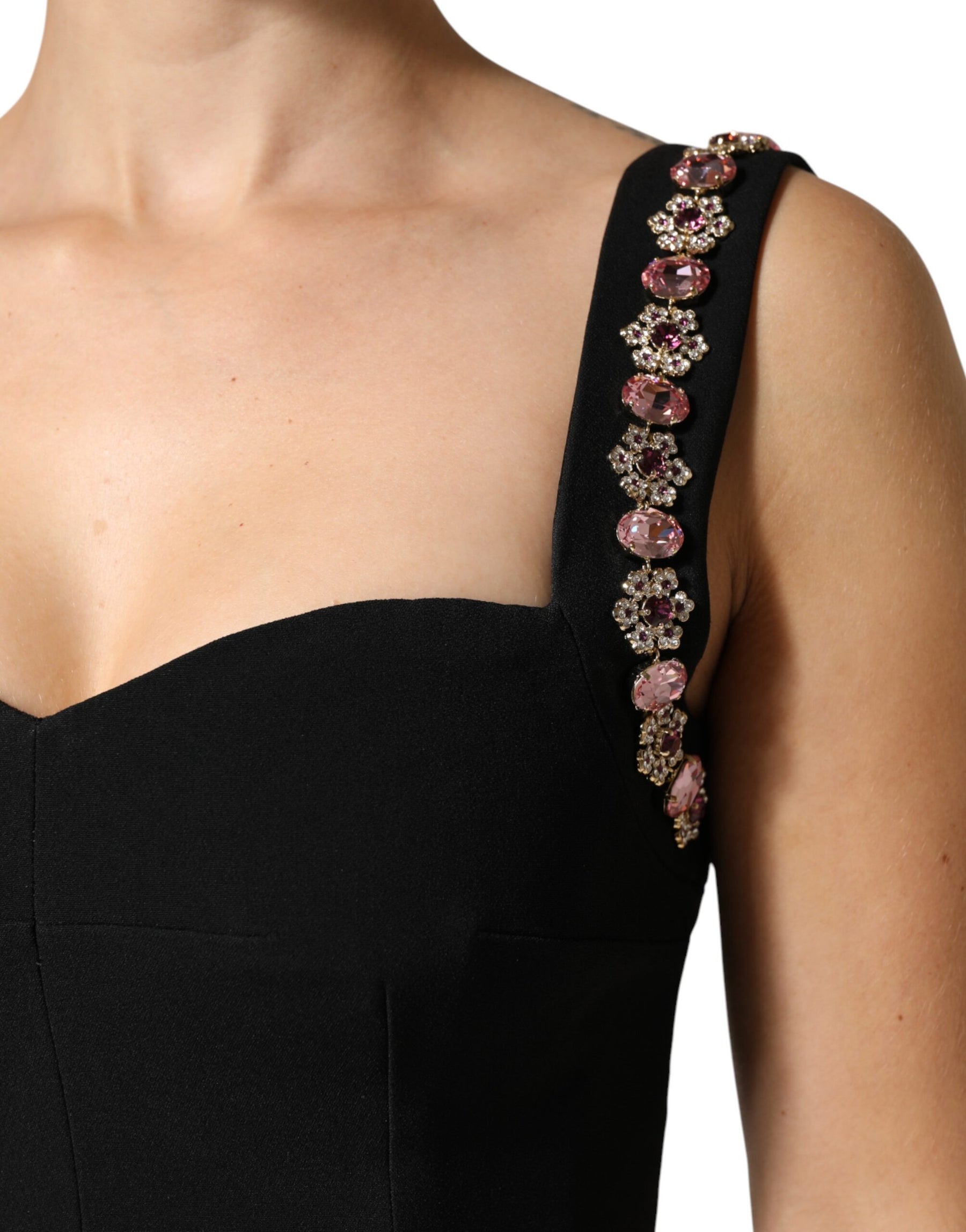 Dolce & Gabbana Black Embellished Sheath Mermaid Gown Dress | Regal Royce
