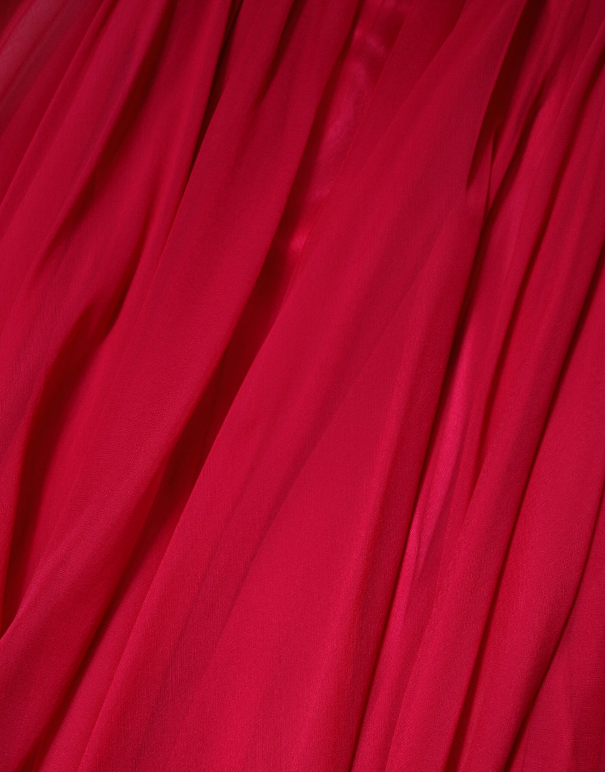 Dolce & Gabbana Pink Silk Embellished A-line Midi Dress | Regal Royce