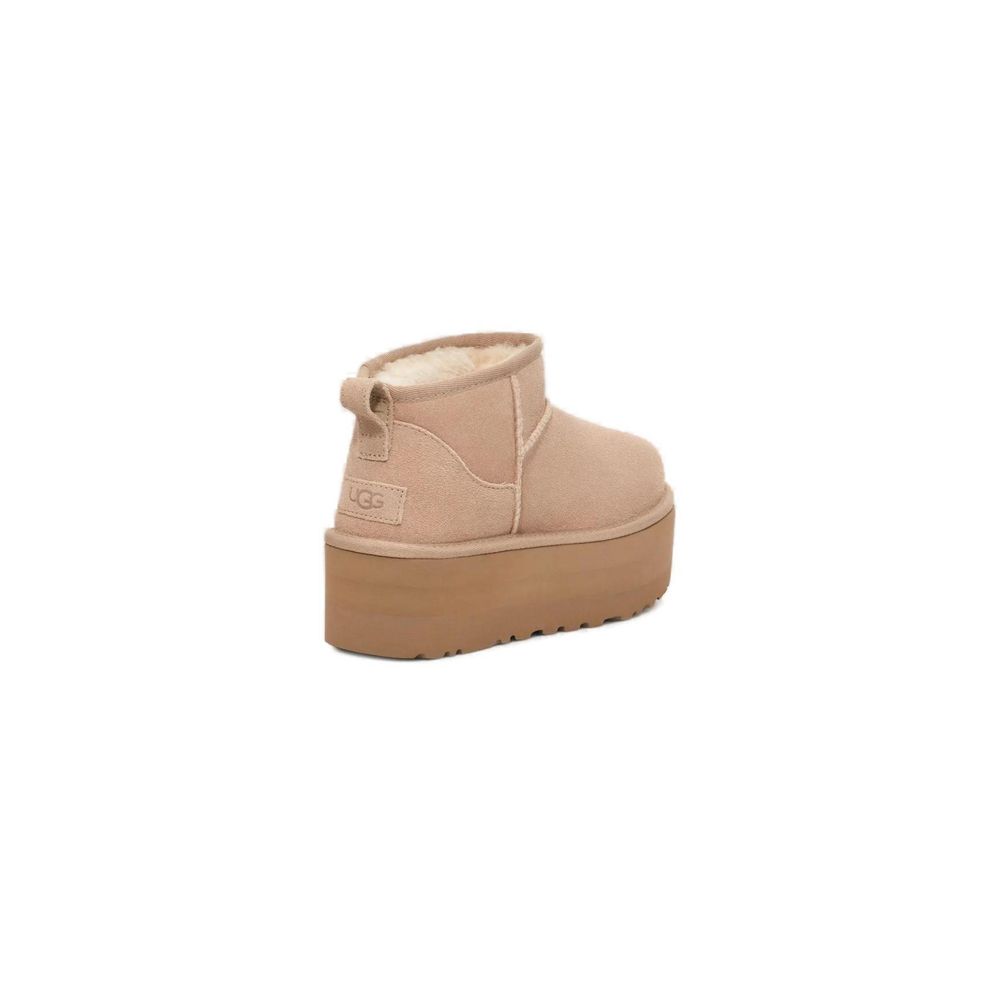 UGG Beige Suede Leather Ankle Boots | Regal Royce