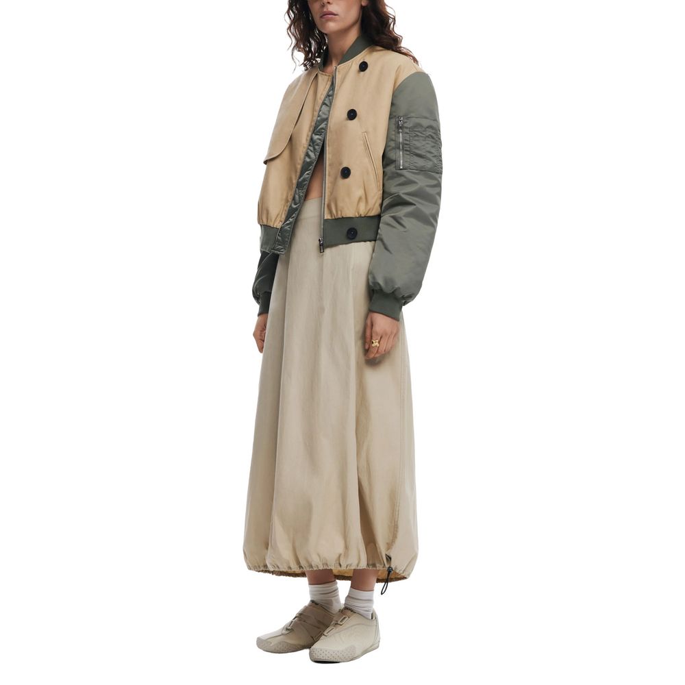 Desigual Beige Cotton Long Skirt | Regal Royce