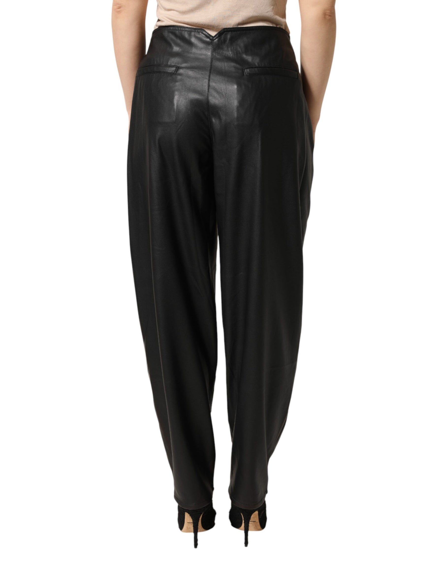Philosophy di Lorenzo Serafini Black Embellished Tapered  Pants | Regal Royce