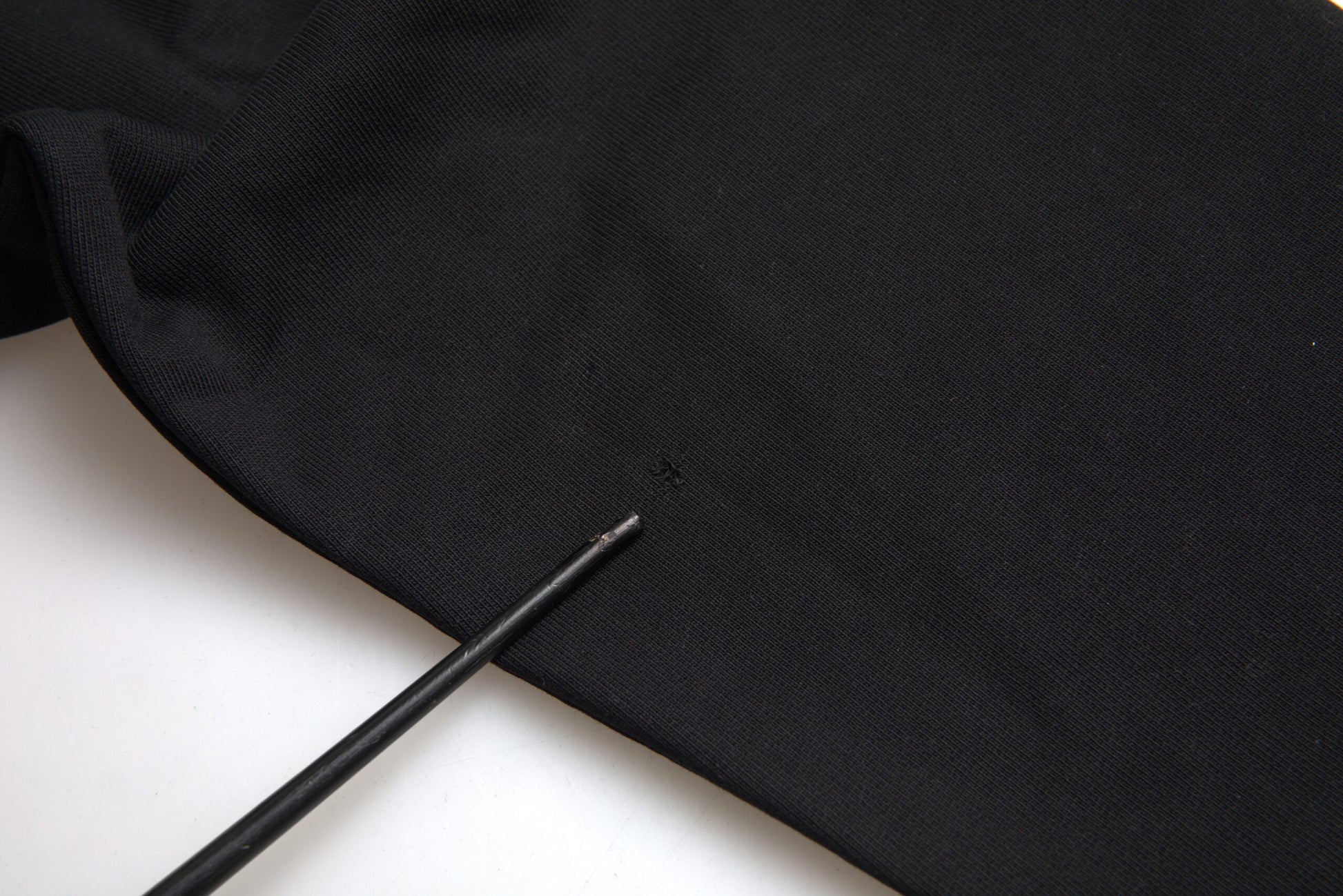 Balenciaga Black Cotton Logo Hooded Pullover Sweatshirt Sweater | Regal Royce