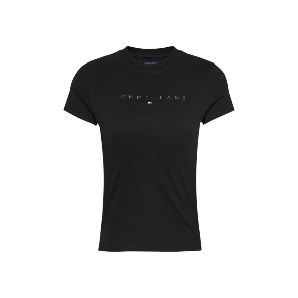 Tommy Hilfiger Jeans Black Cotton T-Shirt