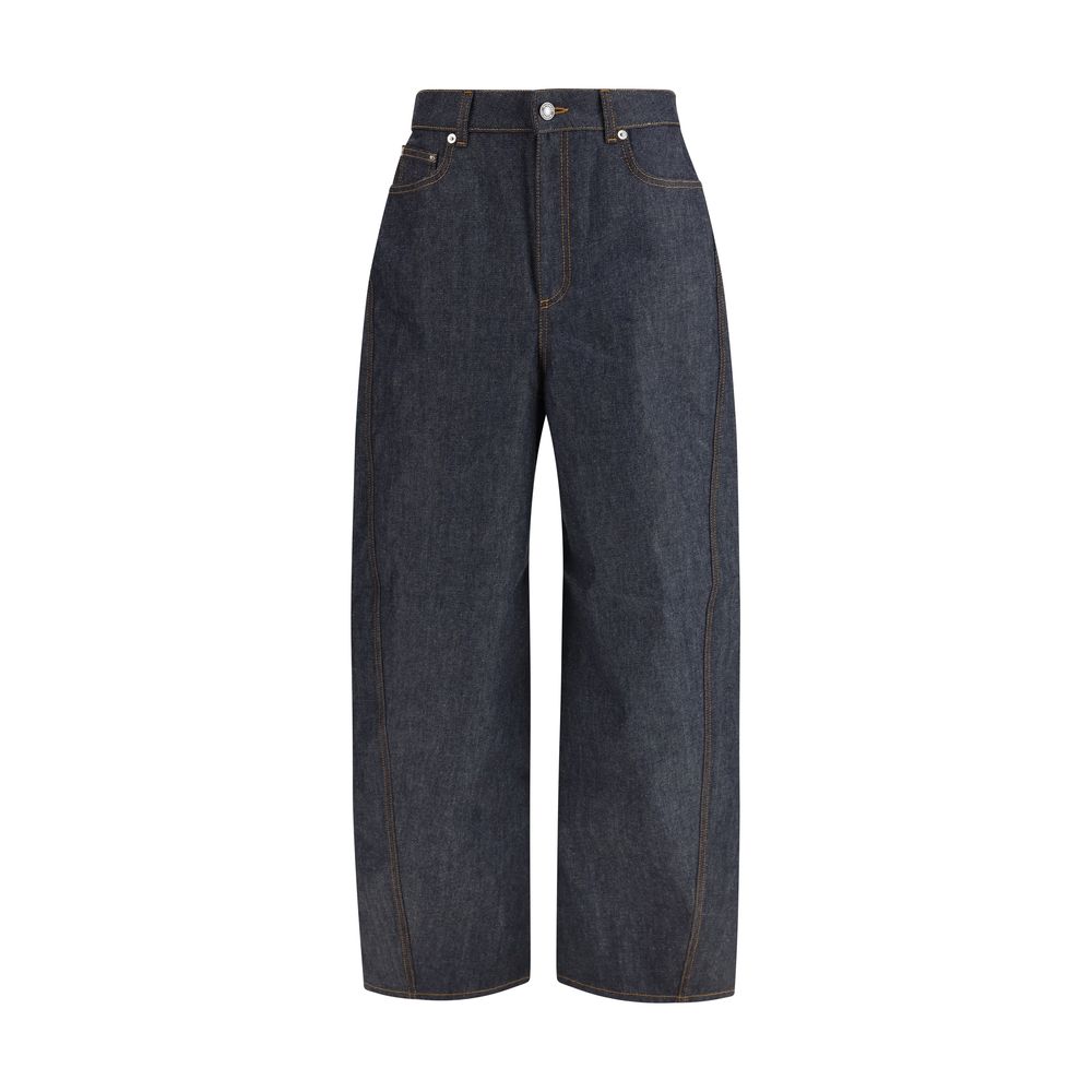 Givenchy Blue Cotton Casual Pants | Regal Royce