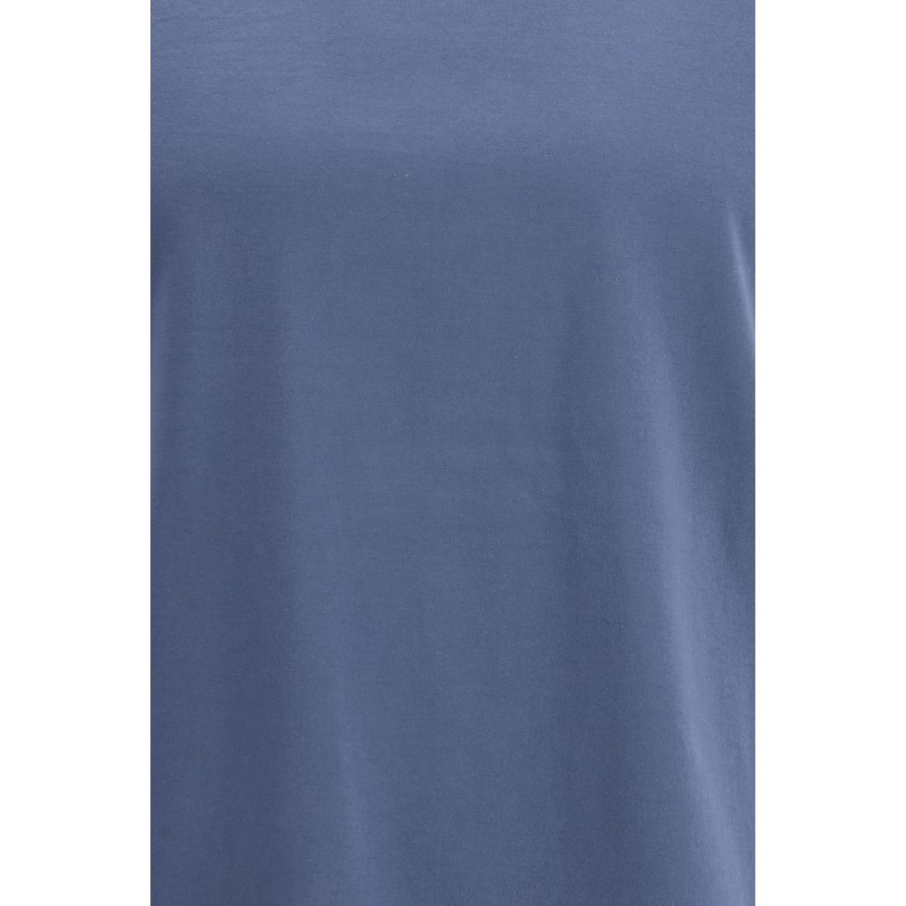 Brunello Cucinelli Blue Cotton T-Shirt | Regal Royce