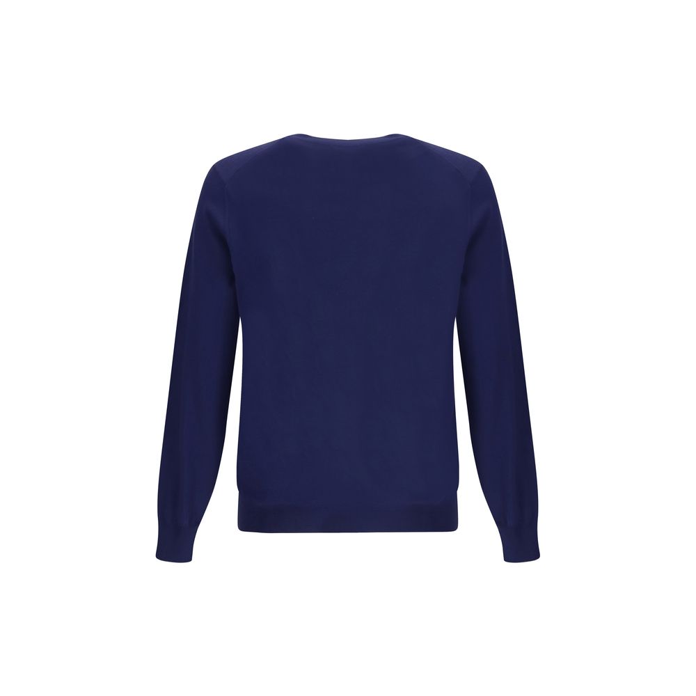 Brunello Cucinelli Blue Fleece Wool Sweatshirt | Regal Royce