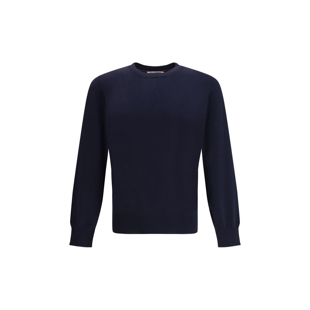 Brunello Cucinelli Blue Cotton Sweatshirt | Regal Royce