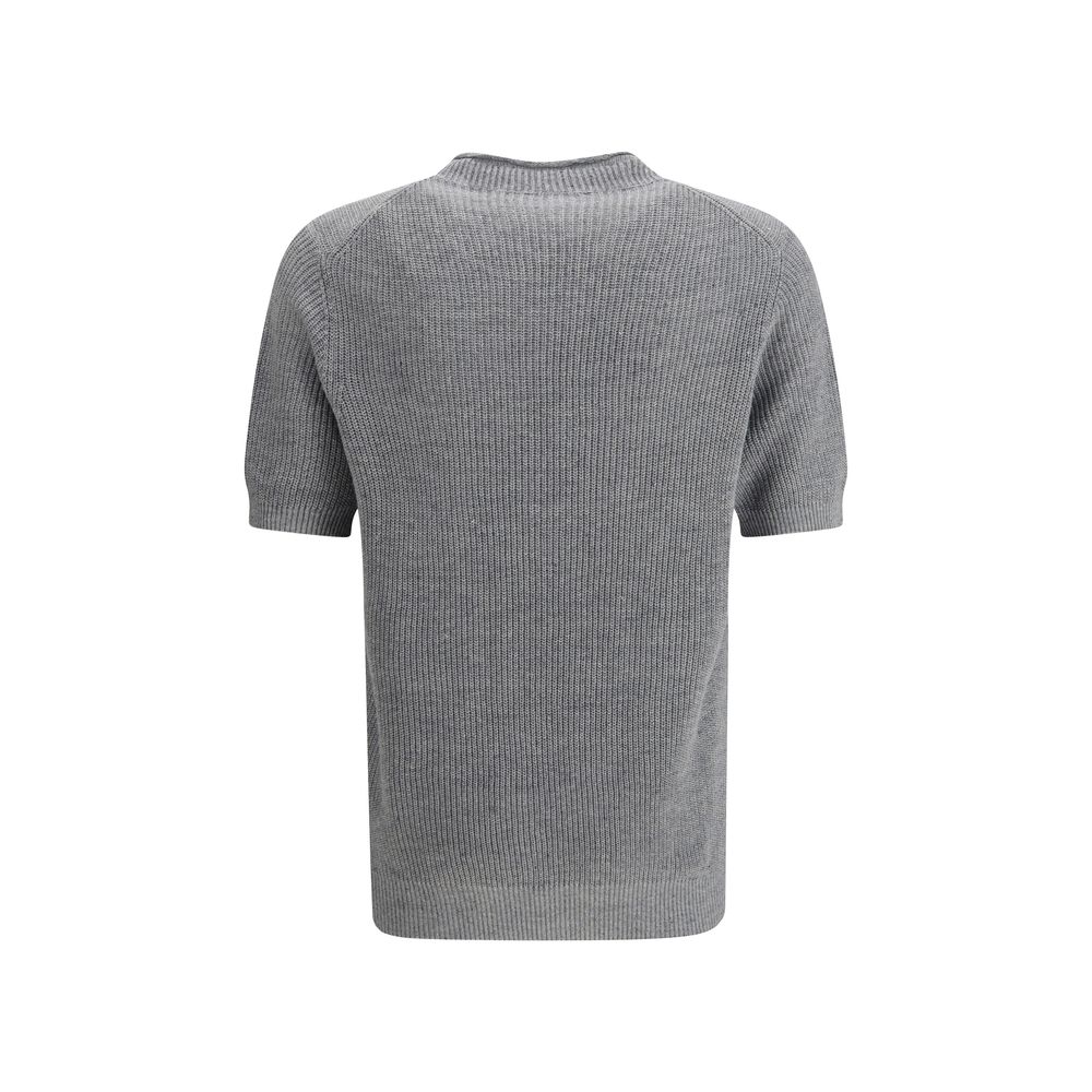 Brunello Cucinelli Gray Linen T-Shirt | Regal Royce