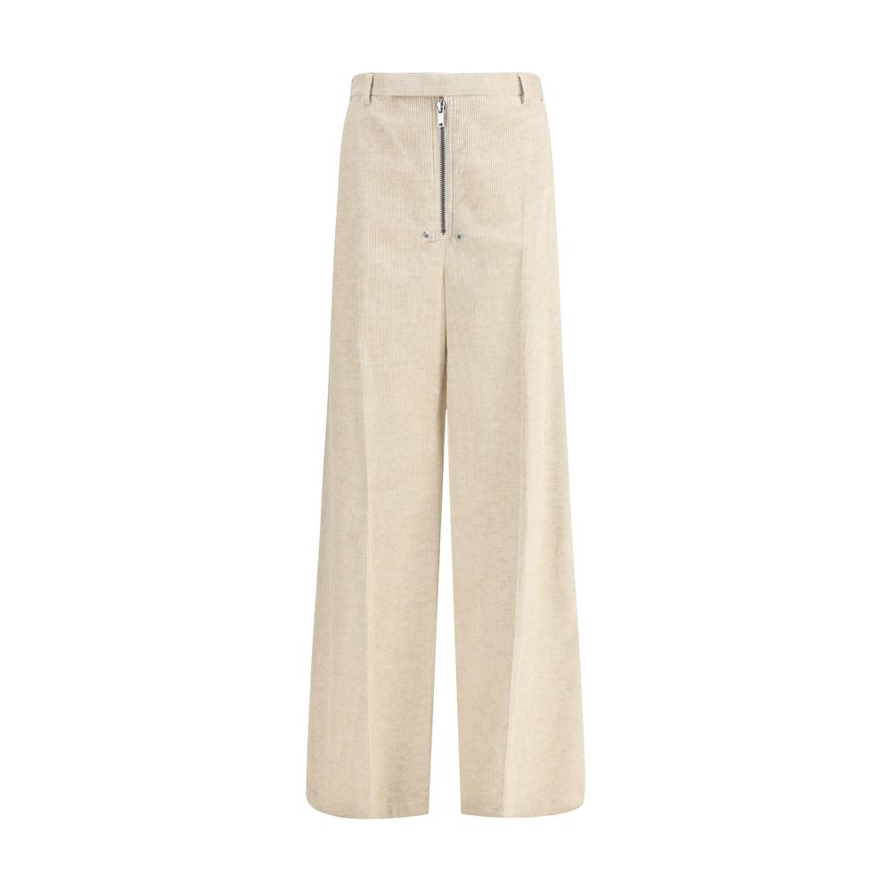 Rick Owens Beige Cotton Casual Pants | Regal Royce