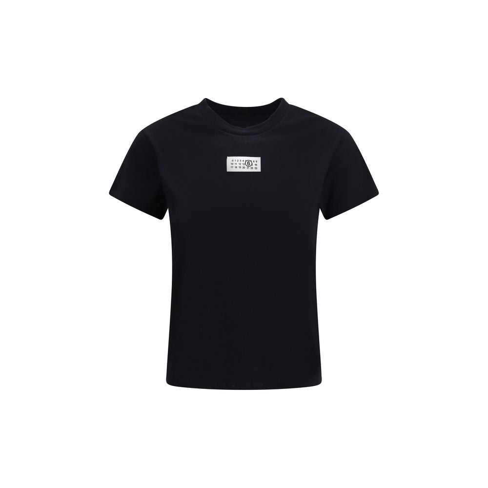 MM6 Black Cotton T-Shirt | Regal Royce