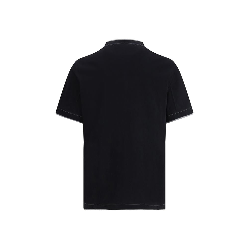 Brunello Cucinelli Black Cotton T-Shirt | Regal Royce