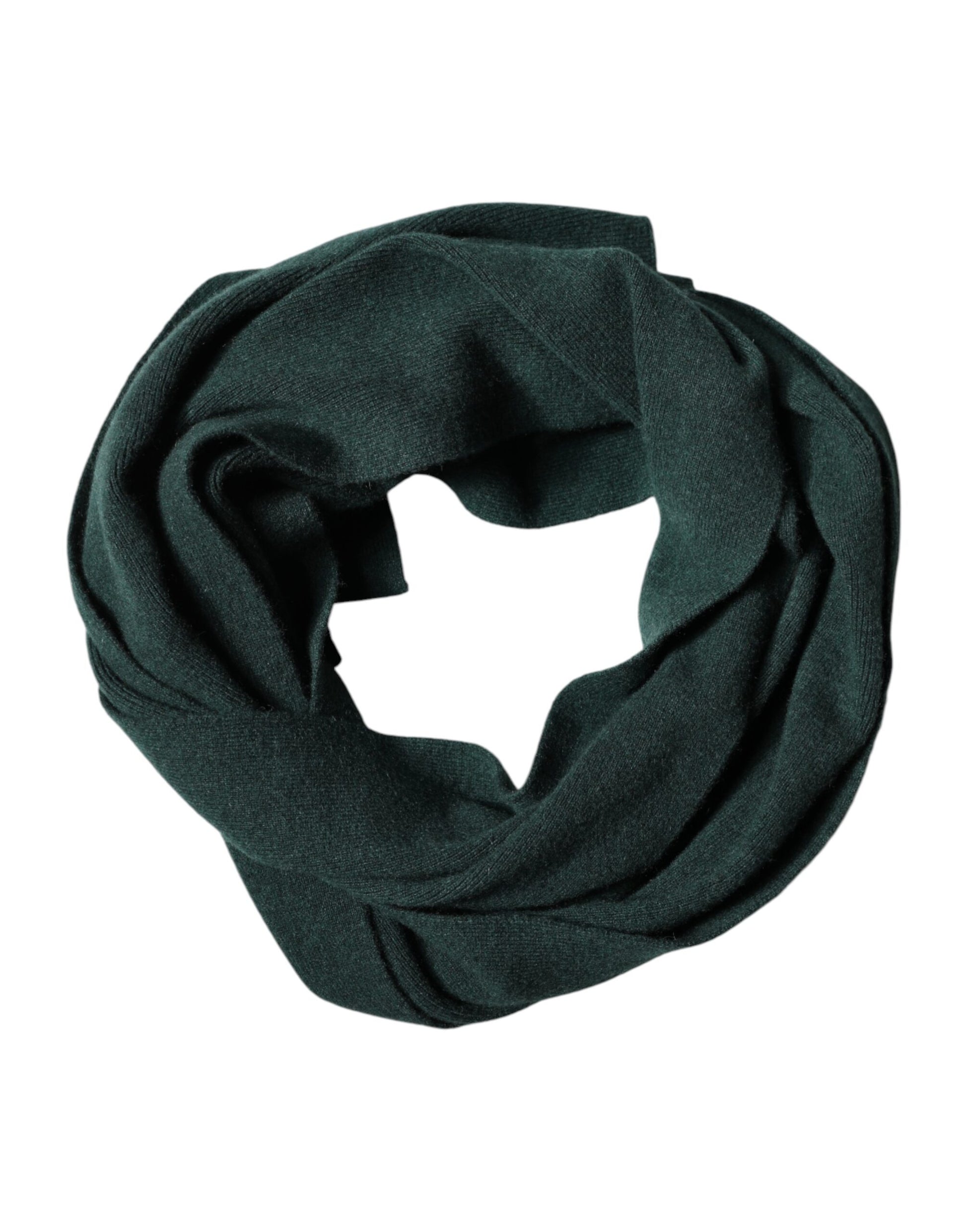 Dolce & Gabbana Green Cashmere Knitted Neck Wrap Shawl Scarf | Regal Royce