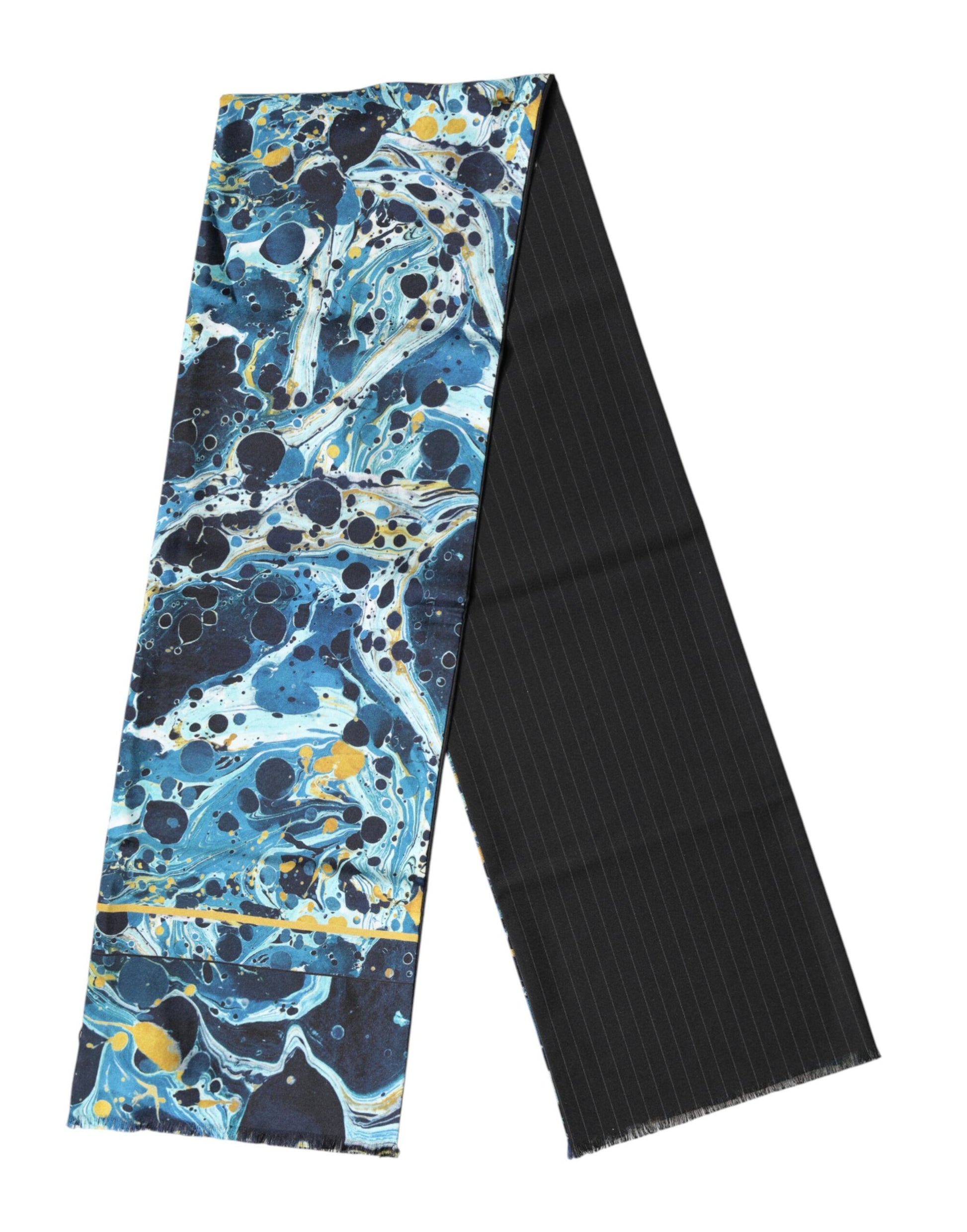 Dolce & Gabbana Multicolor Marble Neck Wrap Foulard Scarf | Regal Royce