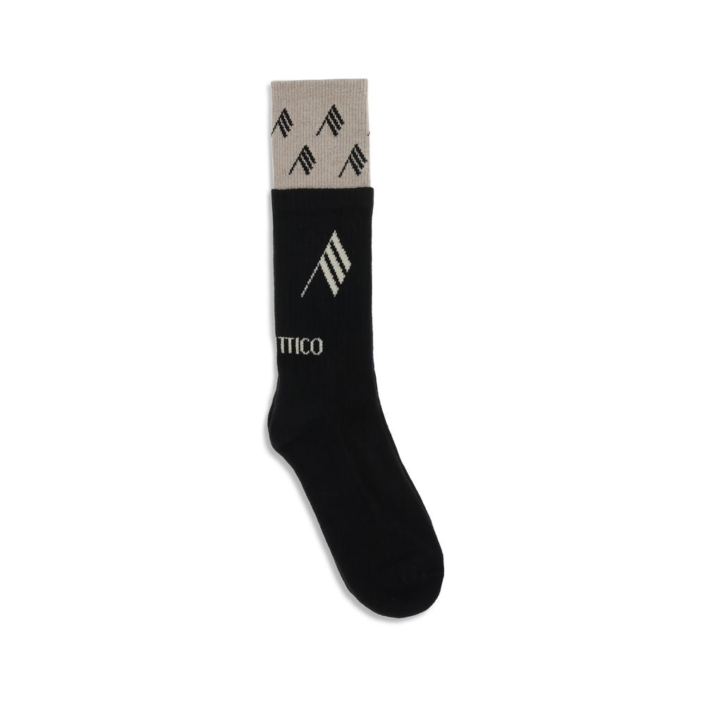 The Attico Black Cotton Socks | Regal Royce
