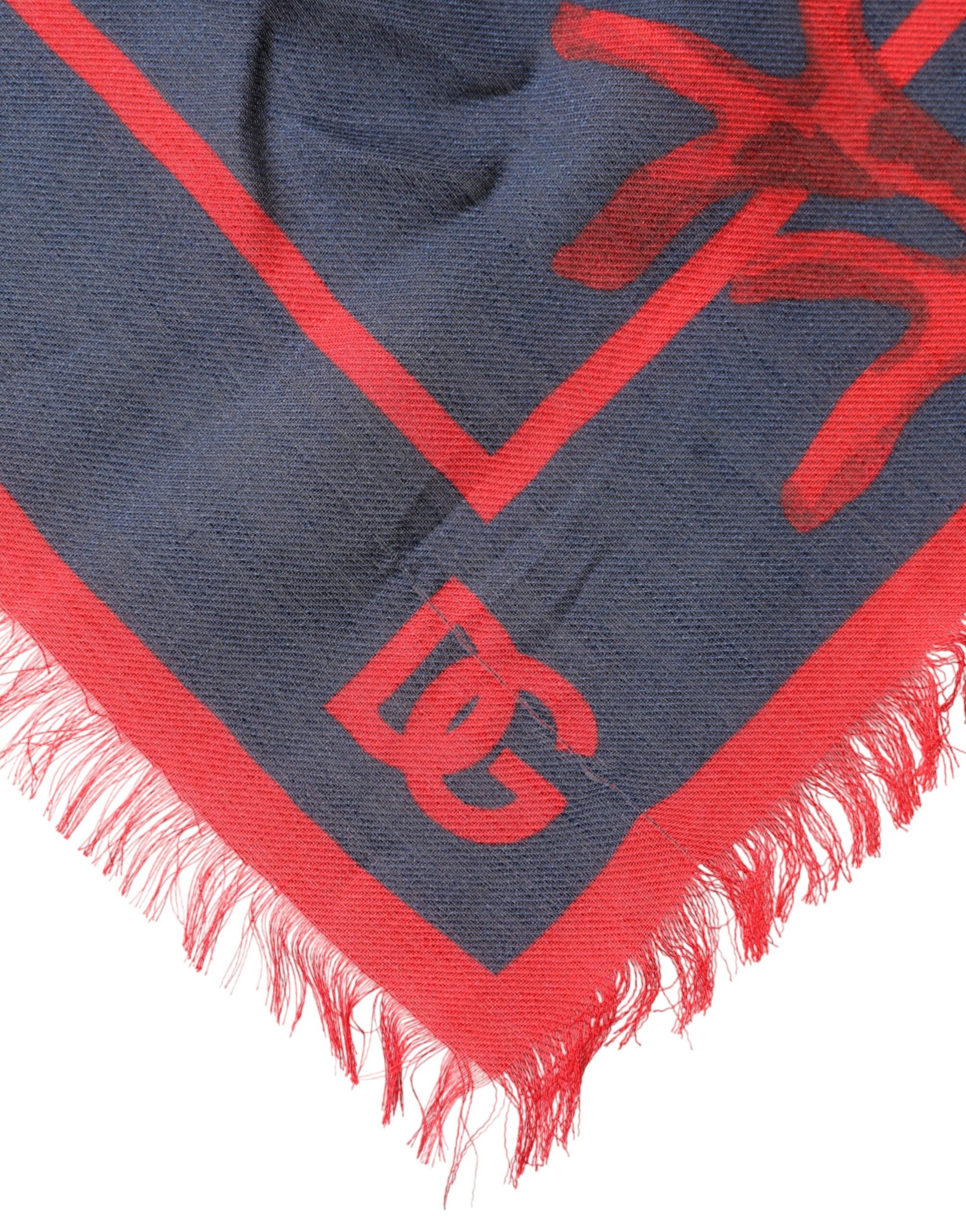 Dolce & Gabbana Blue Red Coral Print Square Foulard Men Scarf | Regal Royce