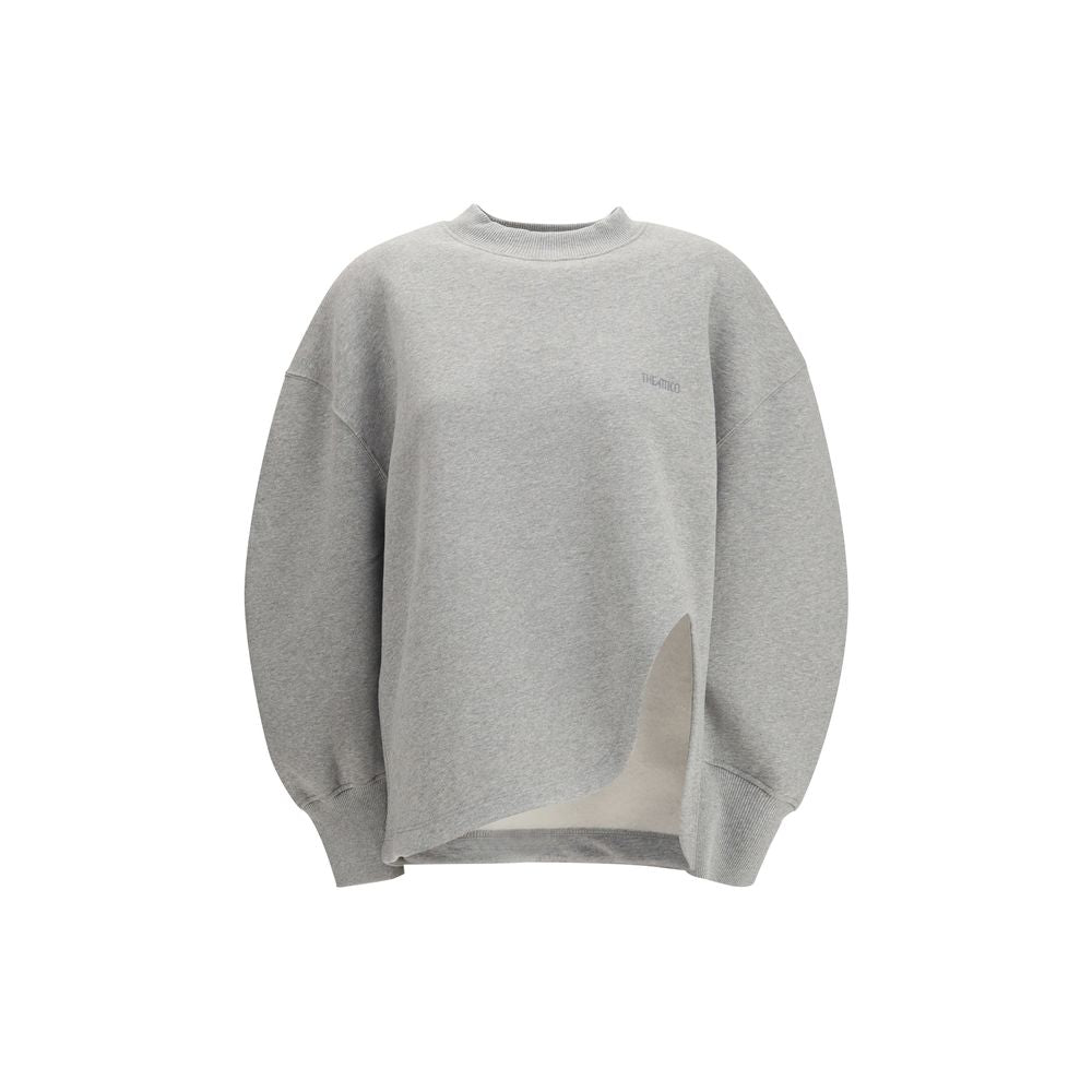 The Attico Gray Cotton Sweatshirt | Regal Royce
