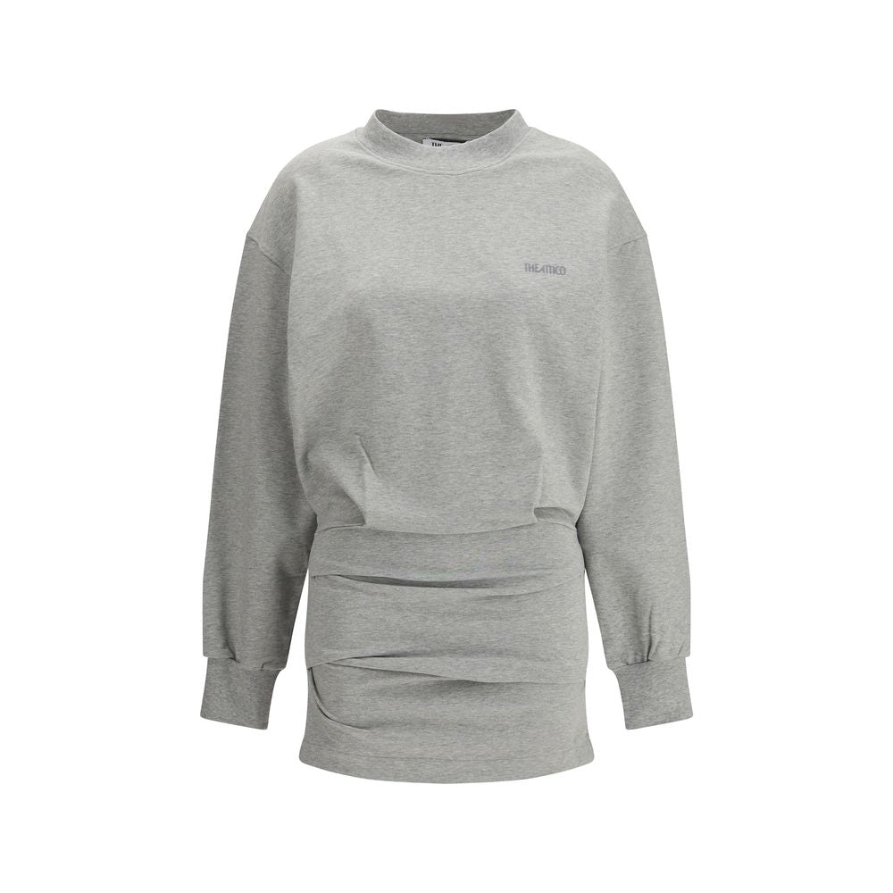 The Attico Gray Cotton Casual Dress | Regal Royce