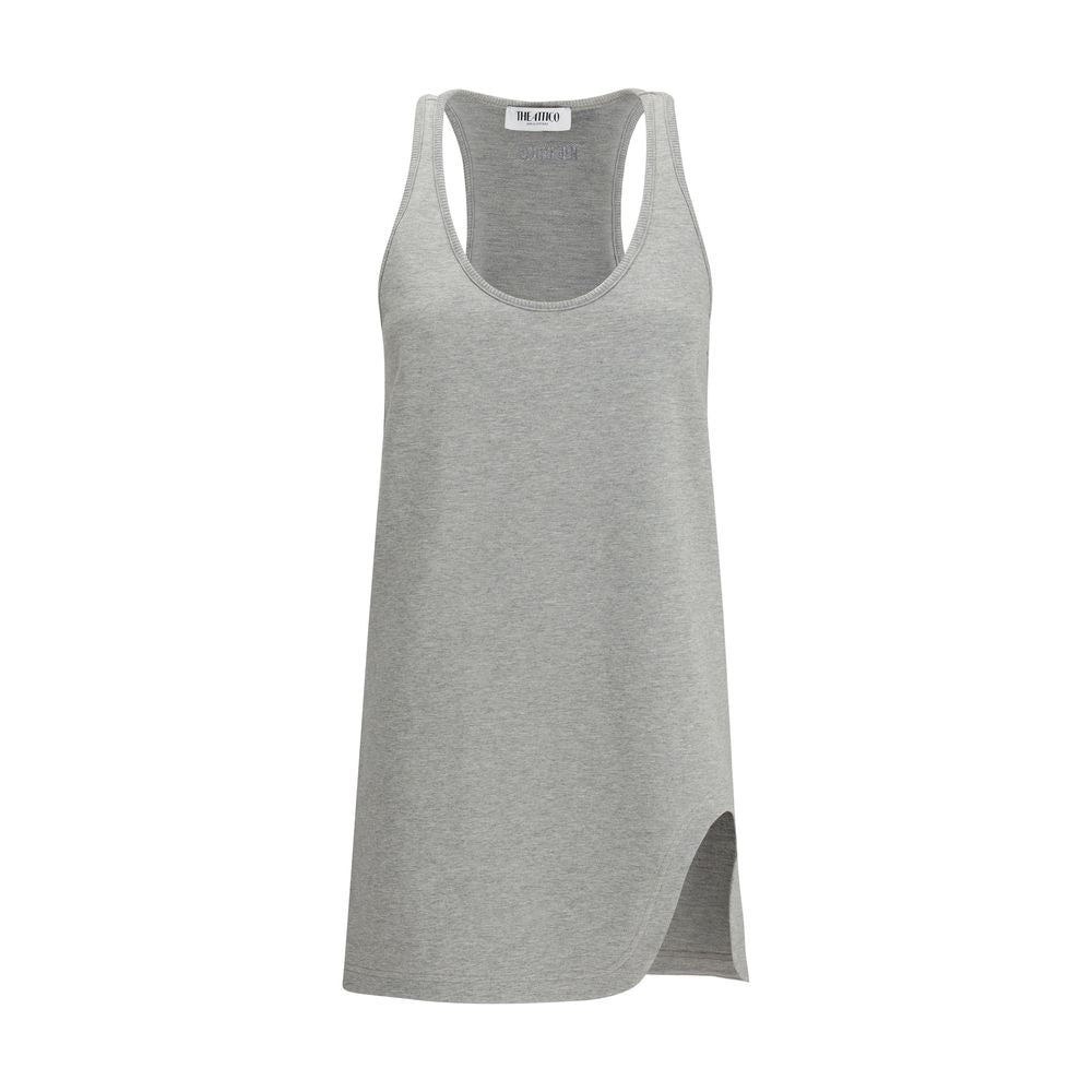 The Attico Gray Cotton Casual Dress | Regal Royce