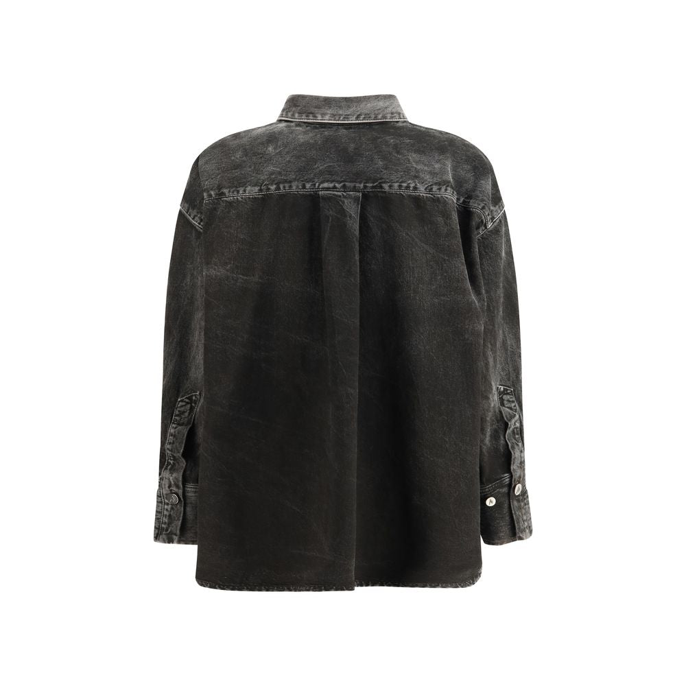 The Attico Black Denim Shirt | Regal Royce