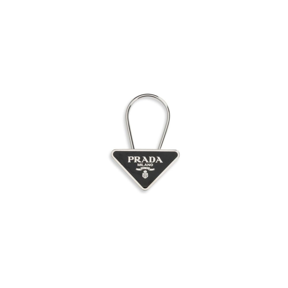 Prada Black Metal Keychain | Regal Royce