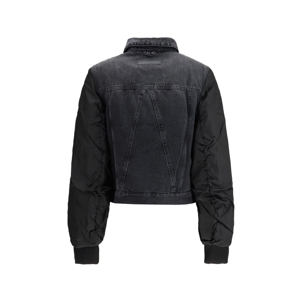 Ganni Black Cotton Denim Jacket | Regal Royce