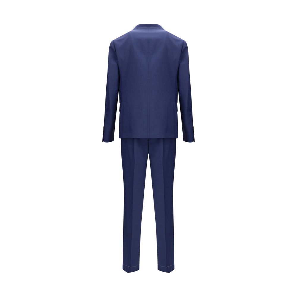 Brunello Cucinelli Blue Fleece Wool Two-Piece Suit | Regal Royce