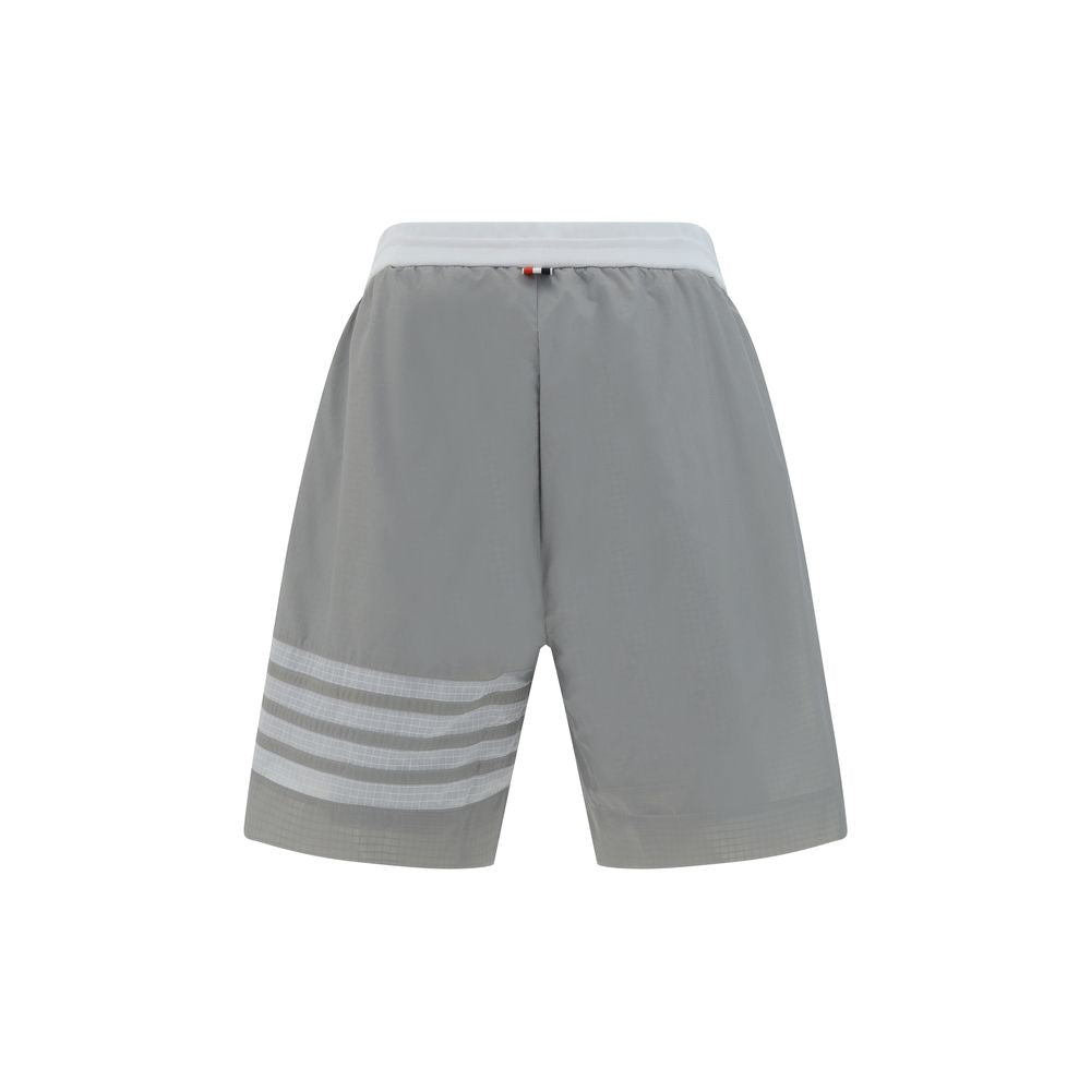 Thom Browne Gray Polyamide Bermuda Shorts | Regal Royce