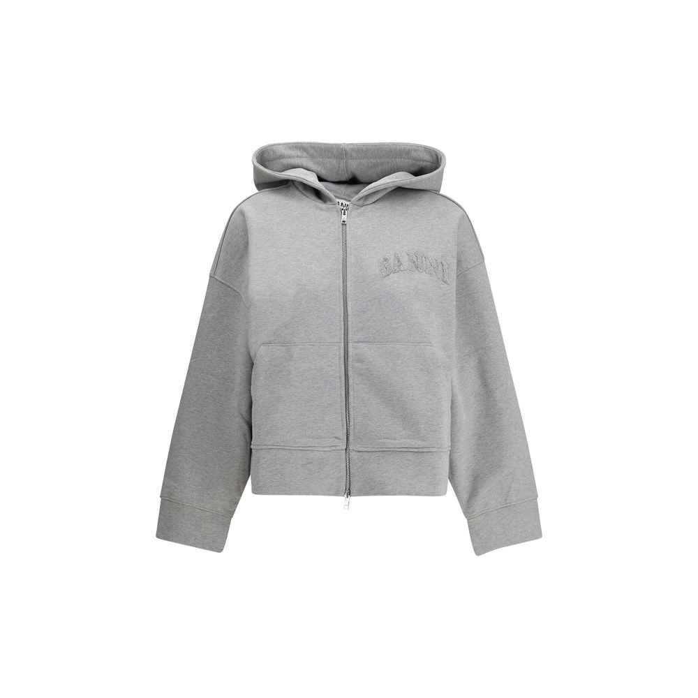 Ganni Gray Cotton Sweatshirt | Regal Royce
