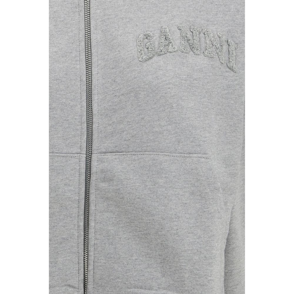 Ganni Gray Cotton Sweatshirt | Regal Royce