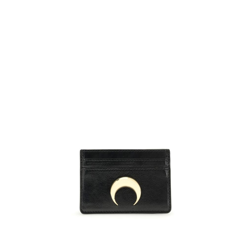Marine Serre Black Calf Leather Bos Taurus Wallet | Regal Royce