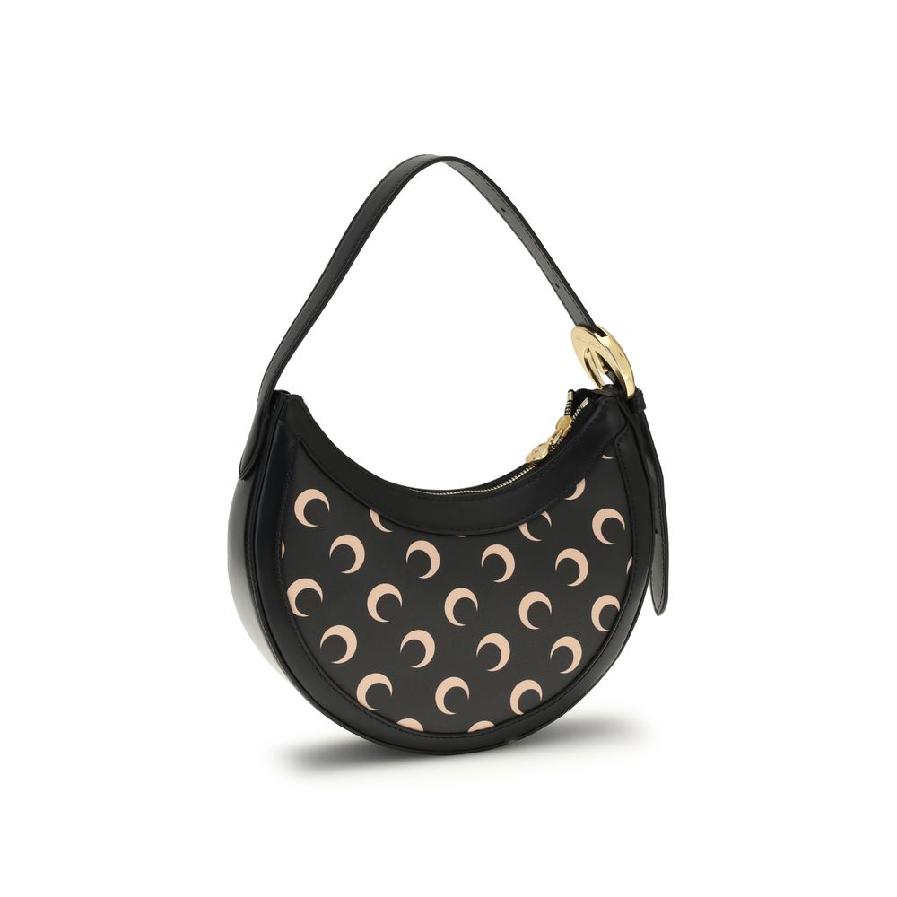 Marine Serre Black Polyethylene Shoulder Bag | Regal Royce